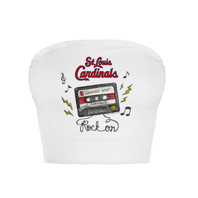 St. Louis Cardinals Mixtape Crop Tube Top