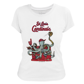 St. Louis Cardinals Octopus Tee Shirt