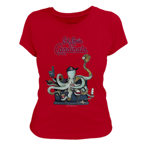 St. Louis Cardinals Octopus Tee Shirt
