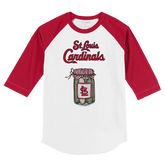 St. Louis Cardinals Pickle Jar 3/4 Red Sleeve Raglan