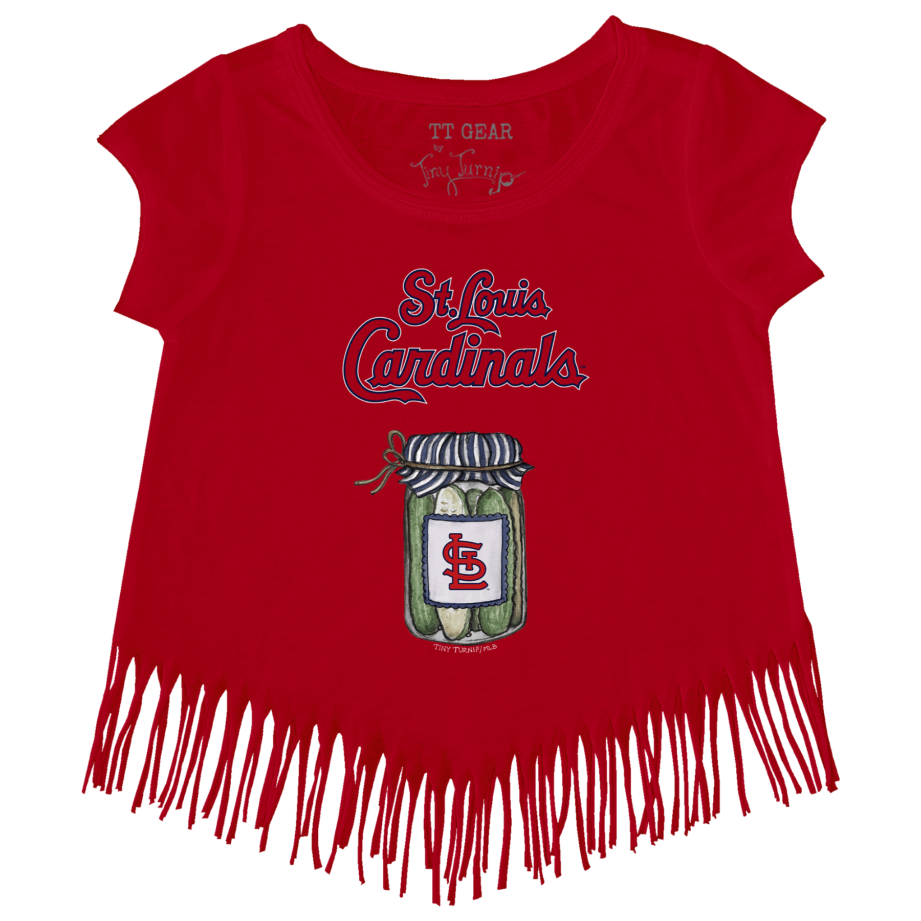 St. Louis Cardinals Pickle Jar Fringe Tee