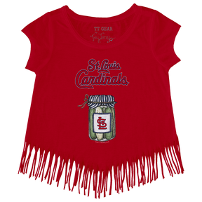 St. Louis Cardinals Pickle Jar Fringe Tee
