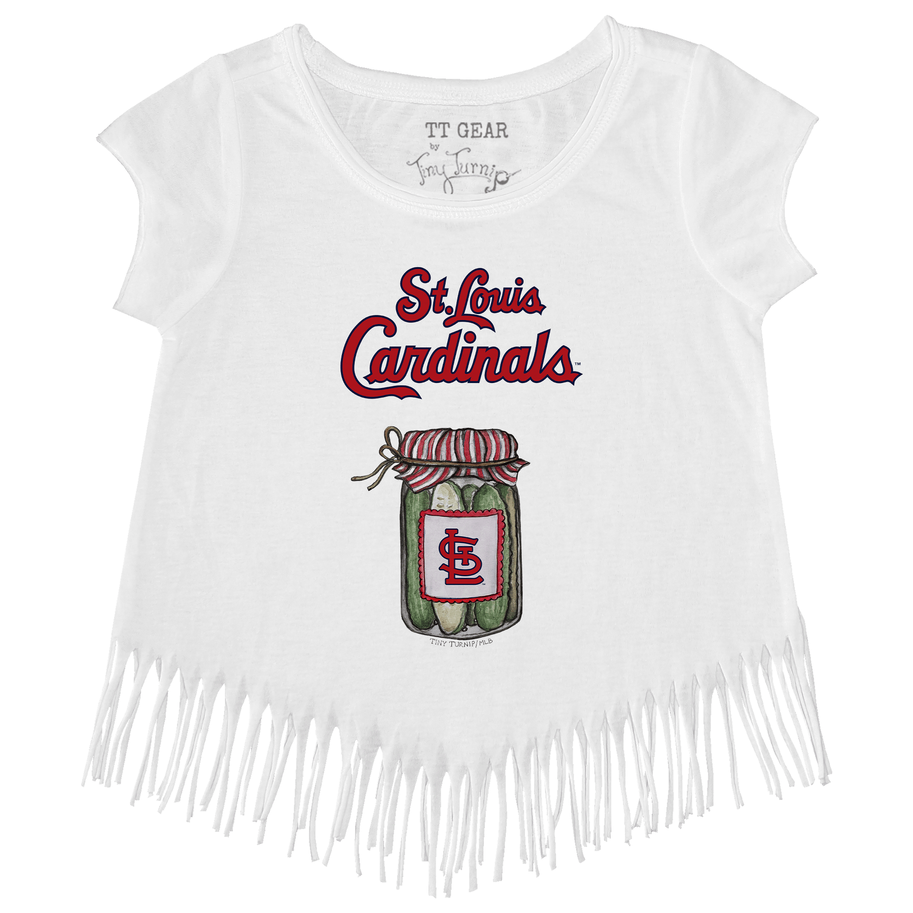 St. Louis Cardinals Pickle Jar Fringe Tee