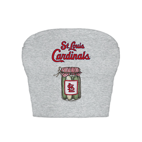 St. Louis Cardinals Pickle Jar Crop Tube Top