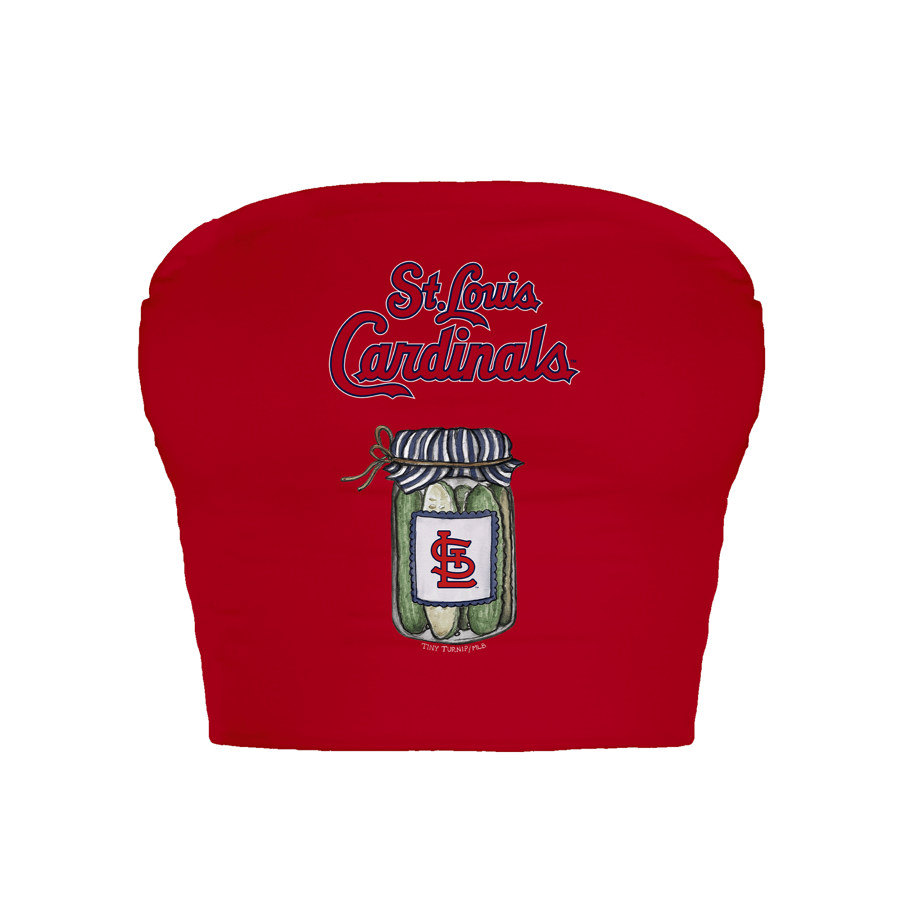 St. Louis Cardinals Pickle Jar Crop Tube Top
