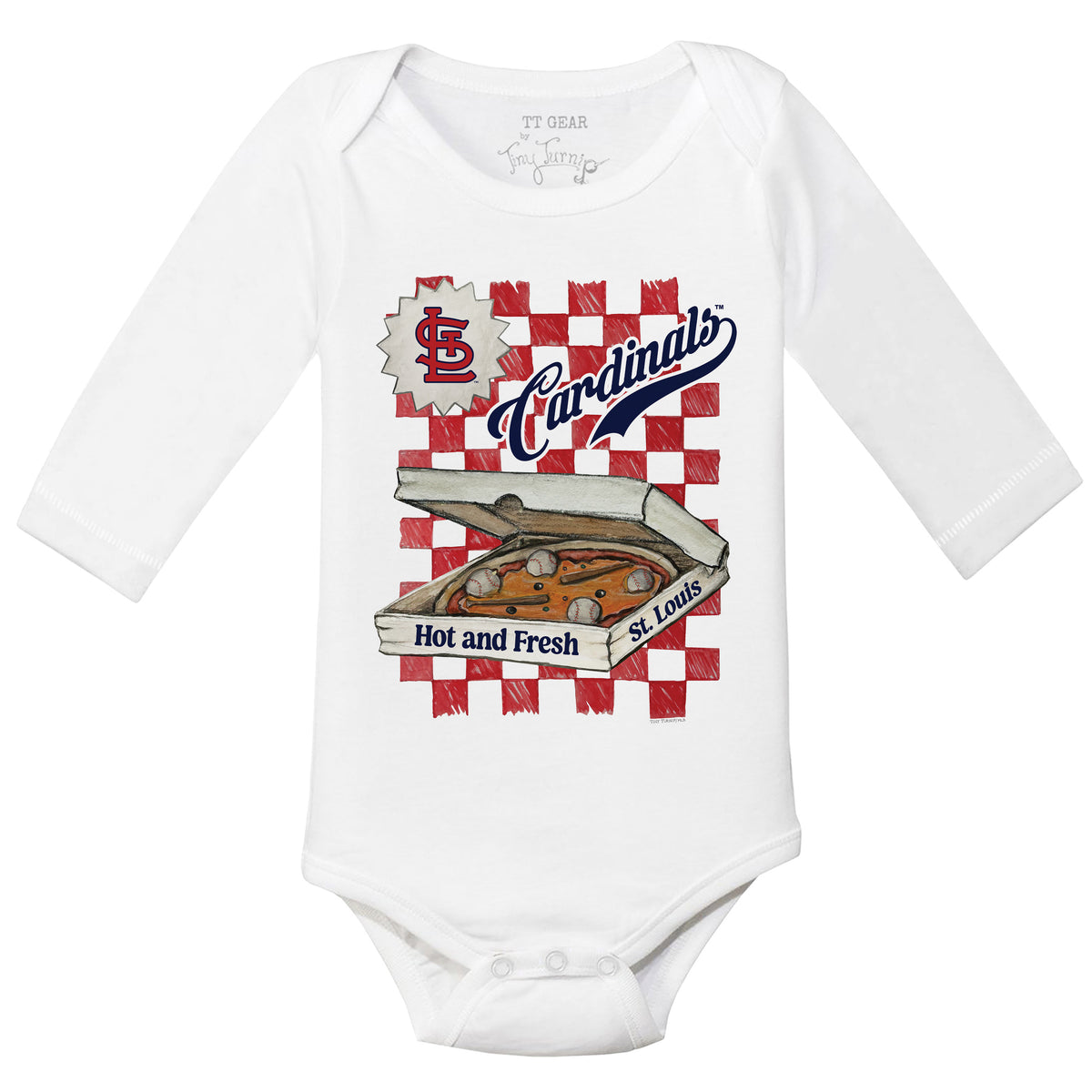 St. Louis Cardinals Pizza Long Sleeve Snapper