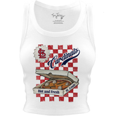St. Louis Cardinals Pizza Crop Tank - Tiny Turnip