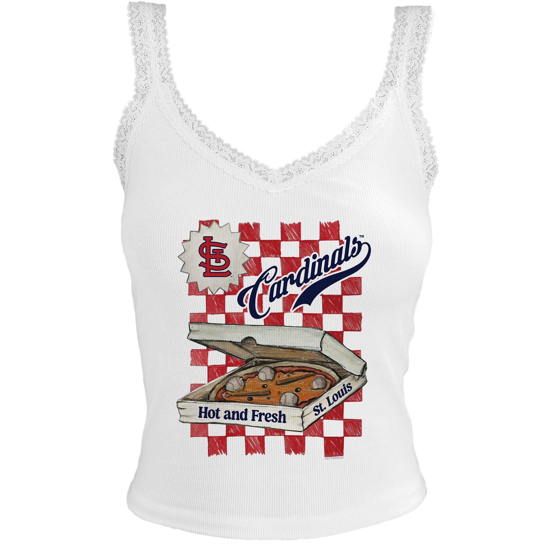 St. Louis Cardinals Pizza Lace Tank