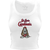 St. Louis Cardinals Puddy Crop Tank - Tiny Turnip