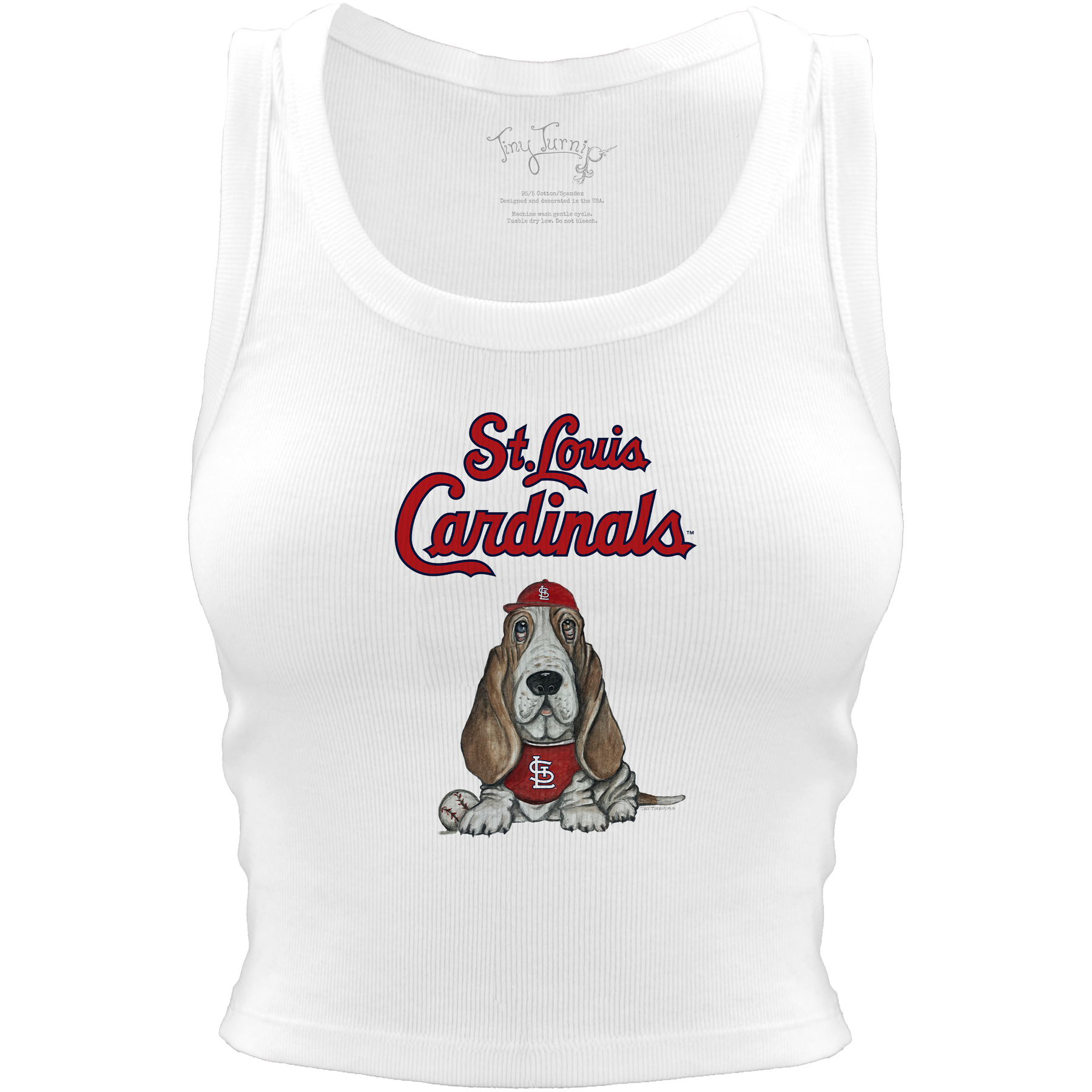 St. Louis Cardinals Puddy Crop Tank - Tiny Turnip