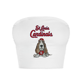St. Louis Cardinals Puddy Crop Tube Top - Tiny Turnip