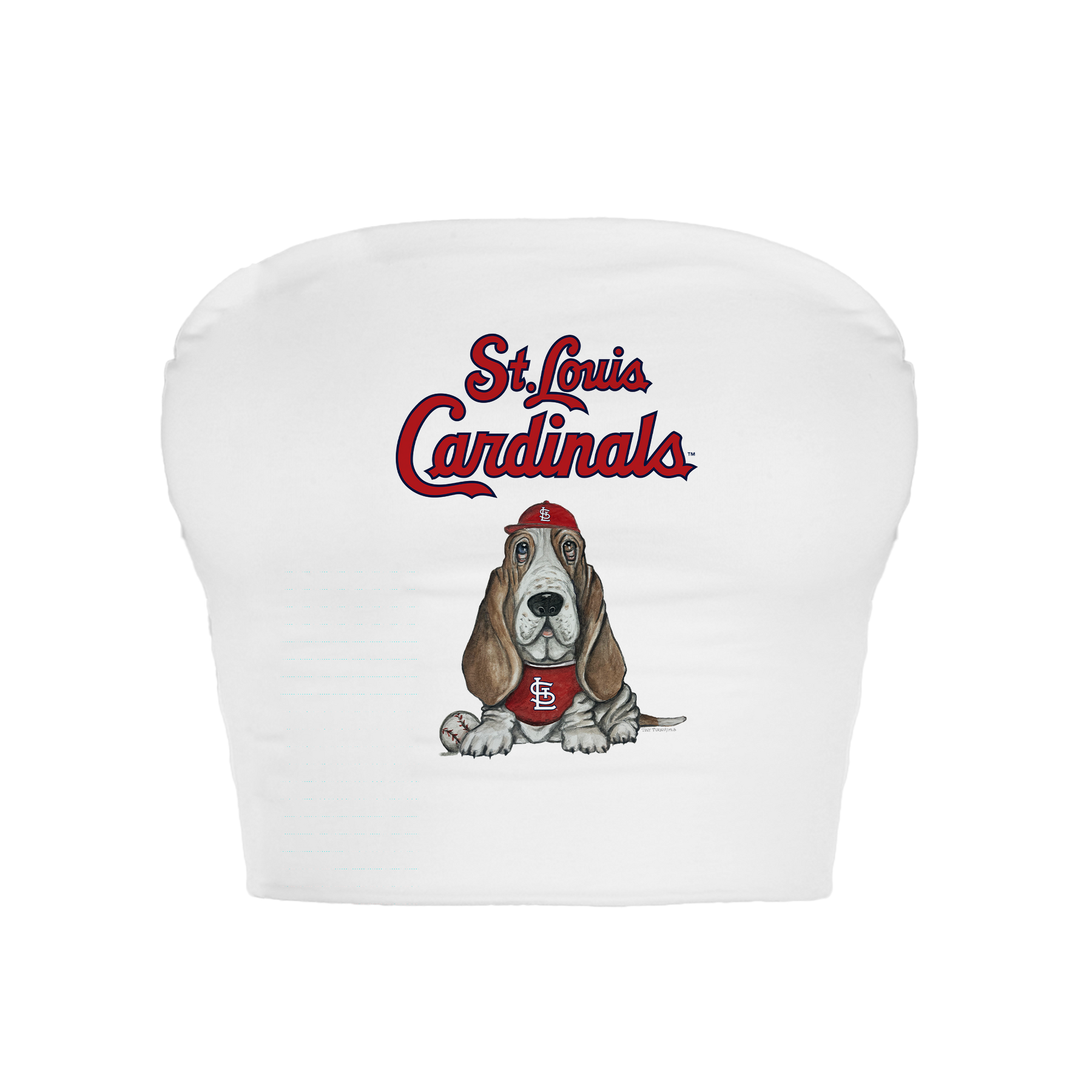 St. Louis Cardinals Puddy Crop Tube Top - Tiny Turnip