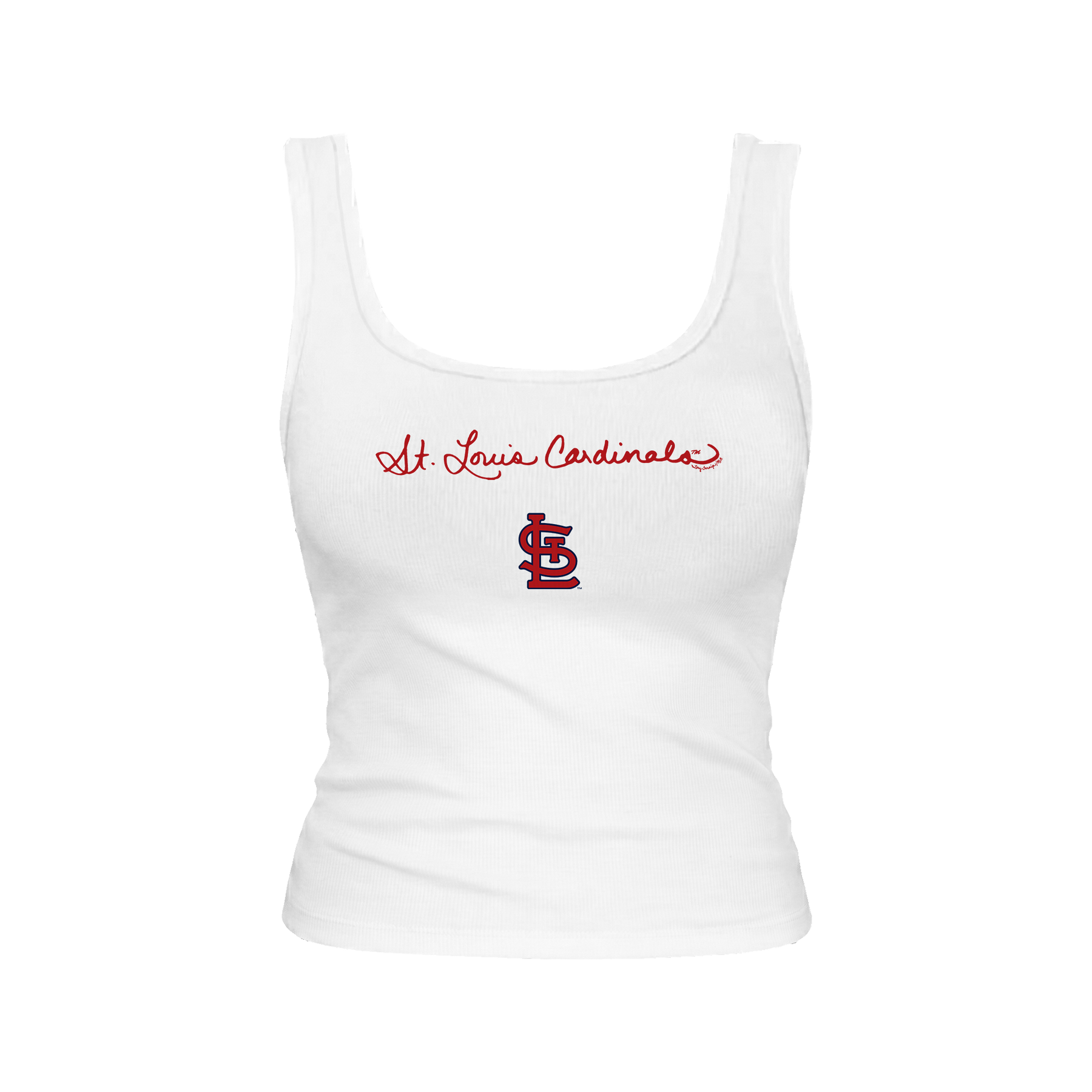 St. Louis Cardinals Logo Script Emmy Tank
