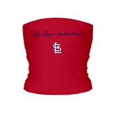 St. Louis Cardinals Logo Script Tube Top - Tiny Turnip