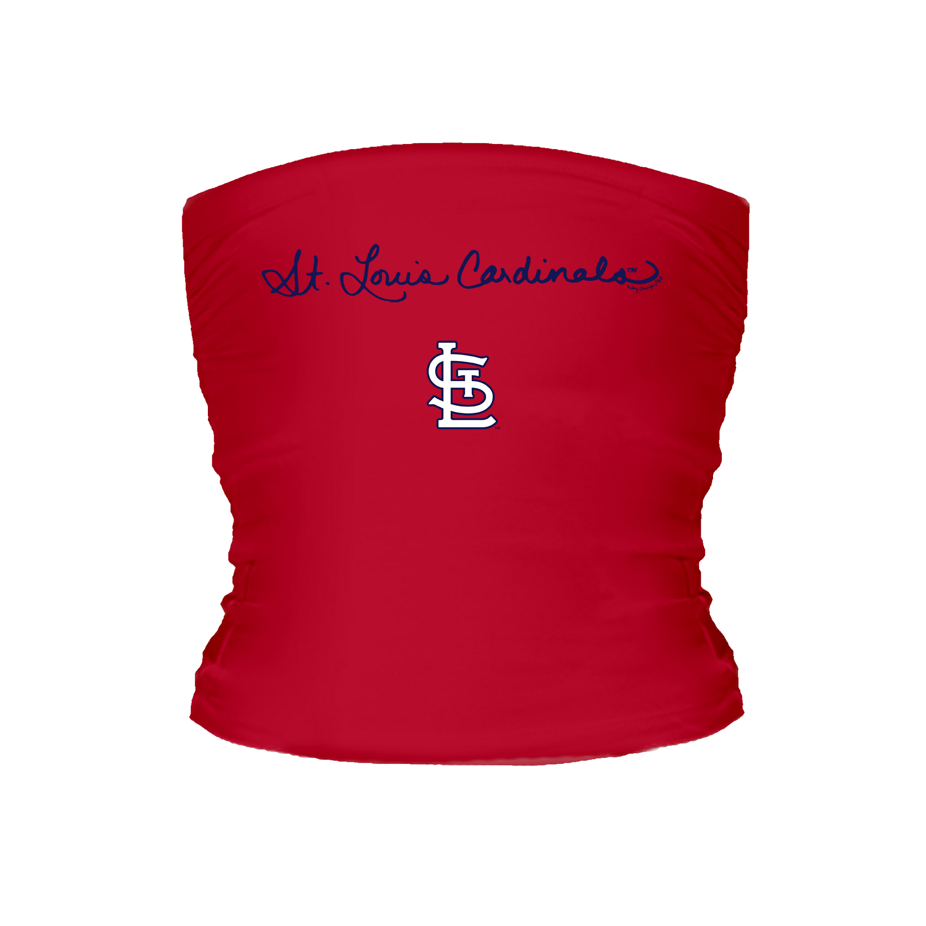 St. Louis Cardinals Logo Script Tube Top - Tiny Turnip