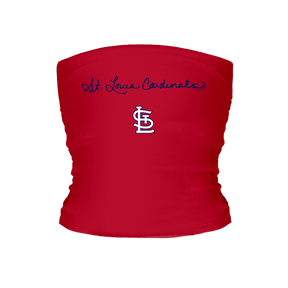 St. Louis Cardinals Logo Script Tube Top - Tiny Turnip