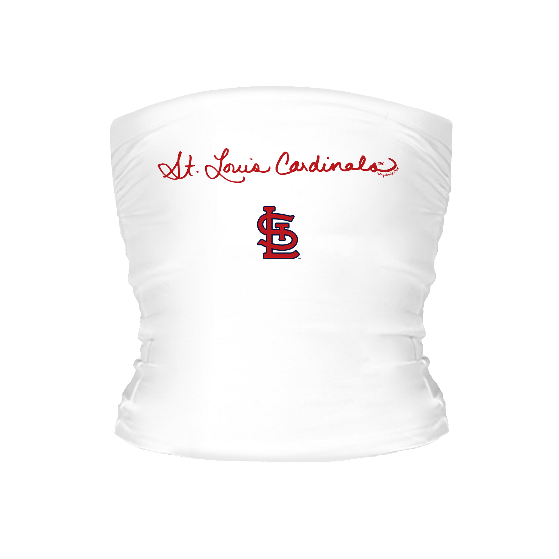 St. Louis Cardinals Logo Script Tube Top - Tiny Turnip
