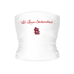 St. Louis Cardinals Logo Script Tube Top - Tiny Turnip