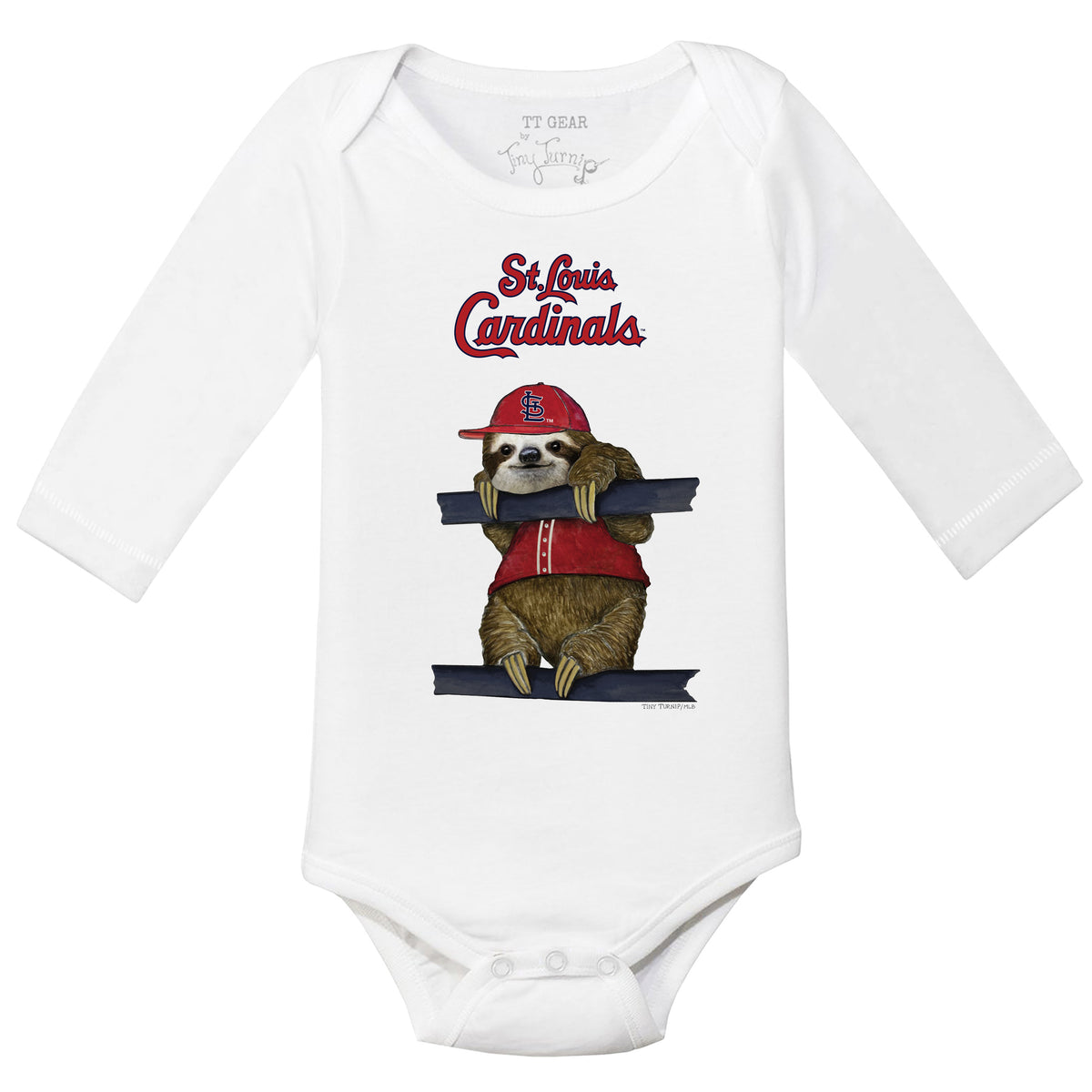 St. Louis Cardinals Sloth Long Sleeve Snapper