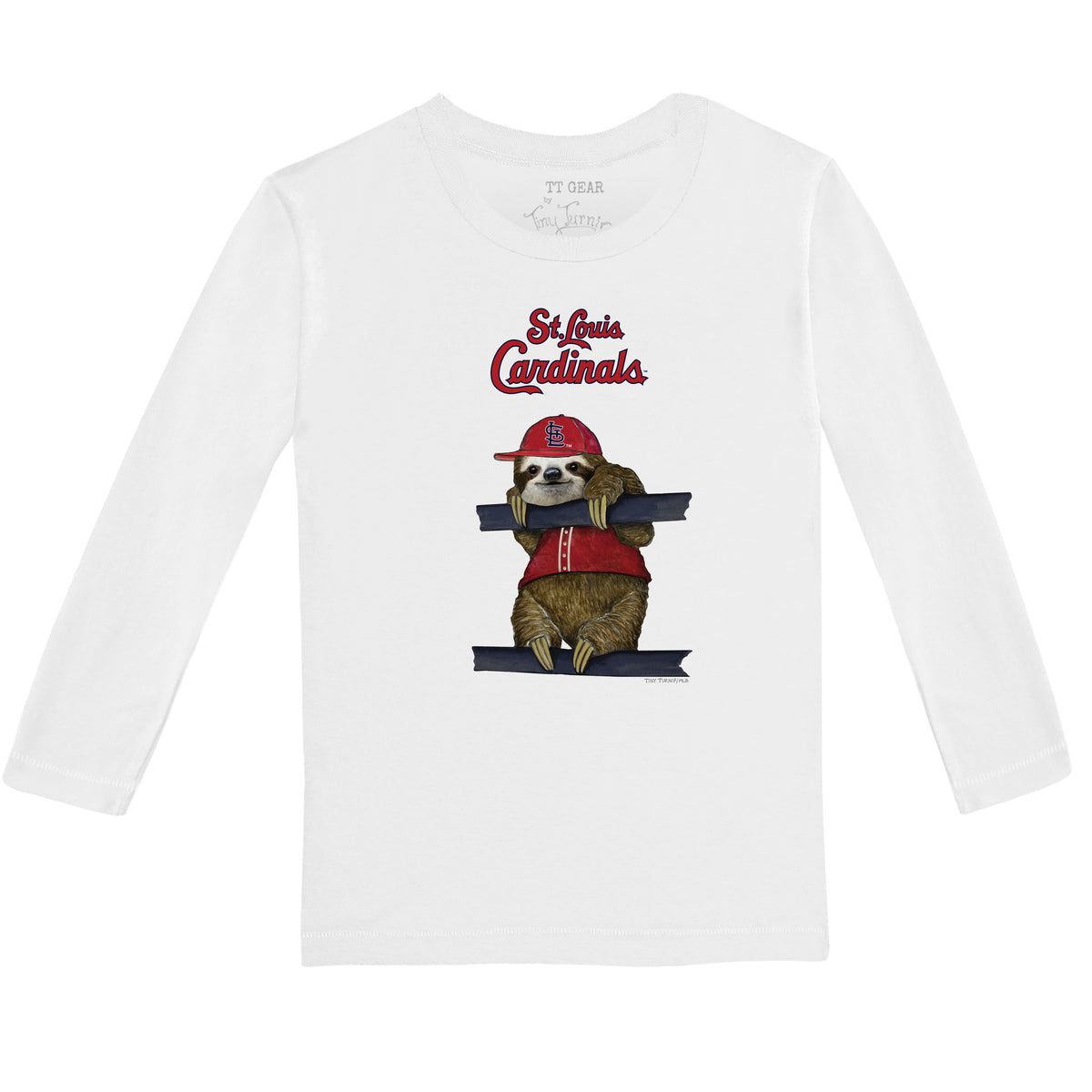 St. Louis Cardinals Sloth Long-Sleeve Tee Shirt