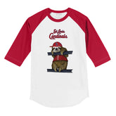 St. Louis Cardinals Sloth 3/4 Red Sleeve Raglan