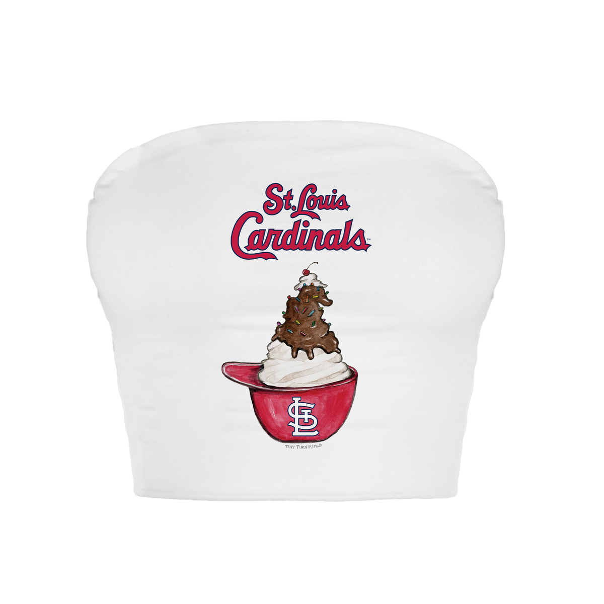 St. Louis Cardinals Sundae Helmet Crop Tube Top
