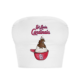 St. Louis Cardinals Sundae Helmet Crop Tube Top