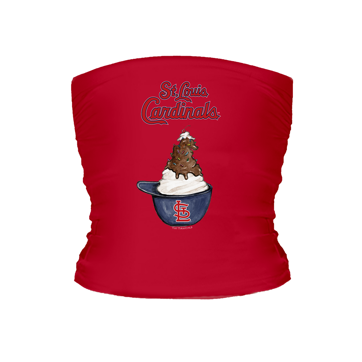 St. Louis Cardinals Sundae Helmet Tube Top - Tiny Turnip
