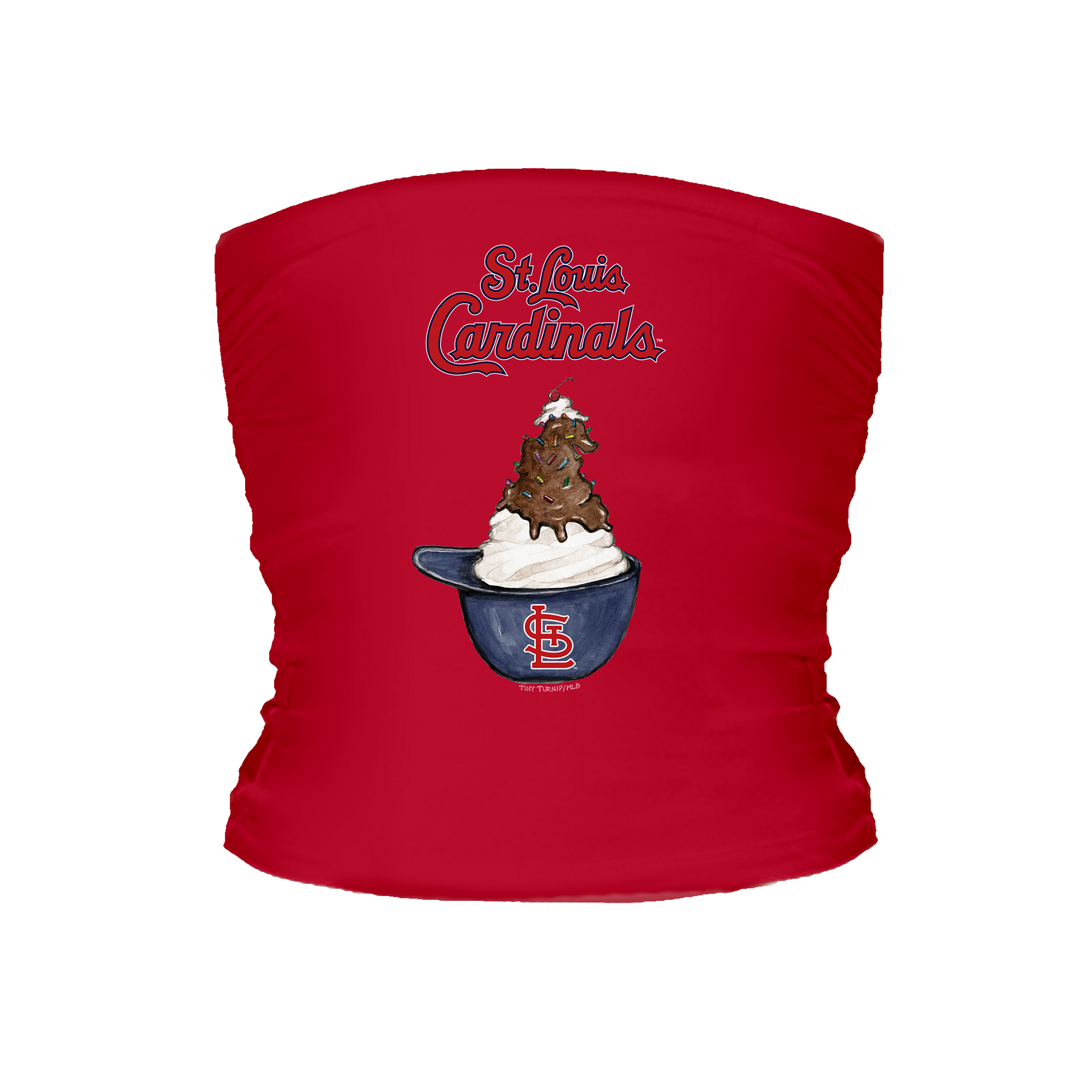 St. Louis Cardinals Sundae Helmet Tube Top - Tiny Turnip