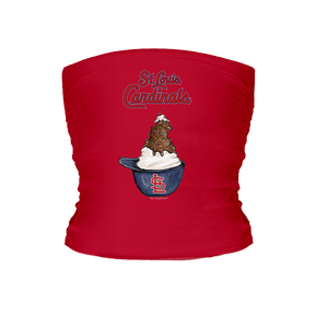 St. Louis Cardinals Sundae Helmet Tube Top - Tiny Turnip