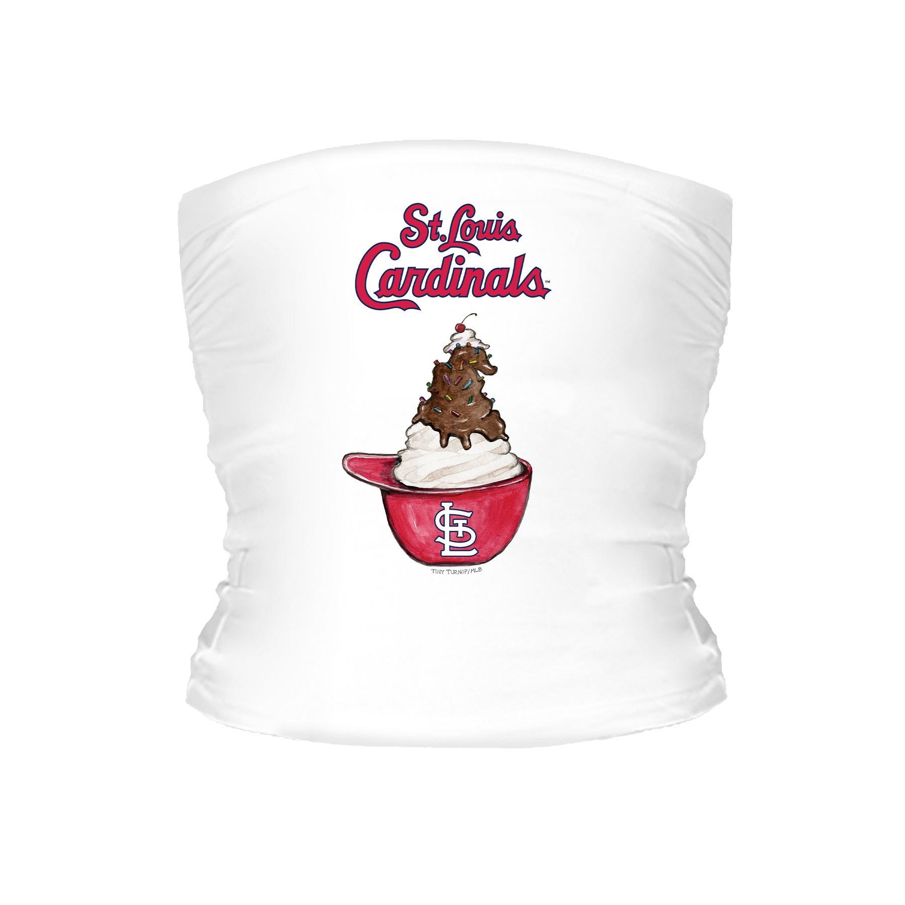 St. Louis Cardinals Sundae Helmet Tube Top - Tiny Turnip