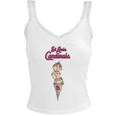 St. Louis Cardinals Triple Scoop Lace Tank