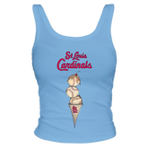 St. Louis Cardinals Triple Scoop Ribbed Tank
