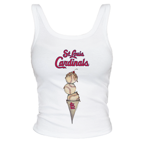 St. Louis Cardinals Triple Scoop Ribbed Tank