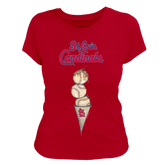 St. Louis Cardinals Triple Scoop Women's Tee Shirt