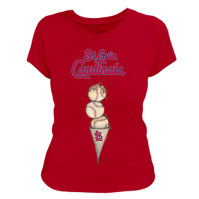 St. Louis Cardinals Triple Scoop Women's Tee Shirt