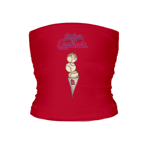 St. Louis Cardinals Triple Scoop Tube Top - Tiny Turnip