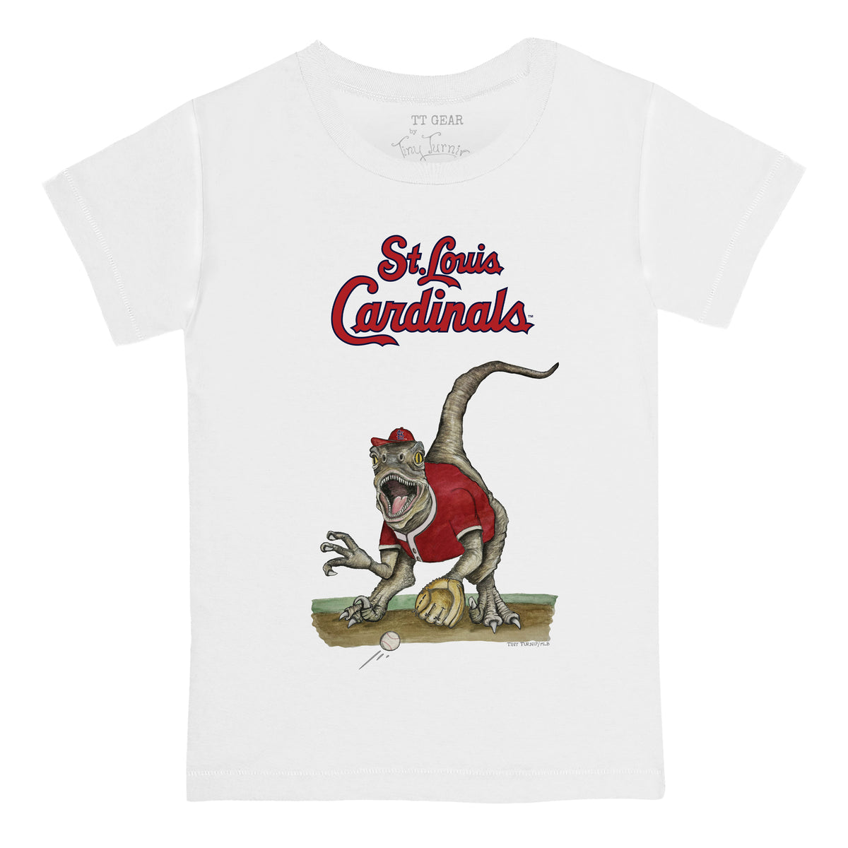 St. Louis Cardinals Velociraptor Tee Shirt