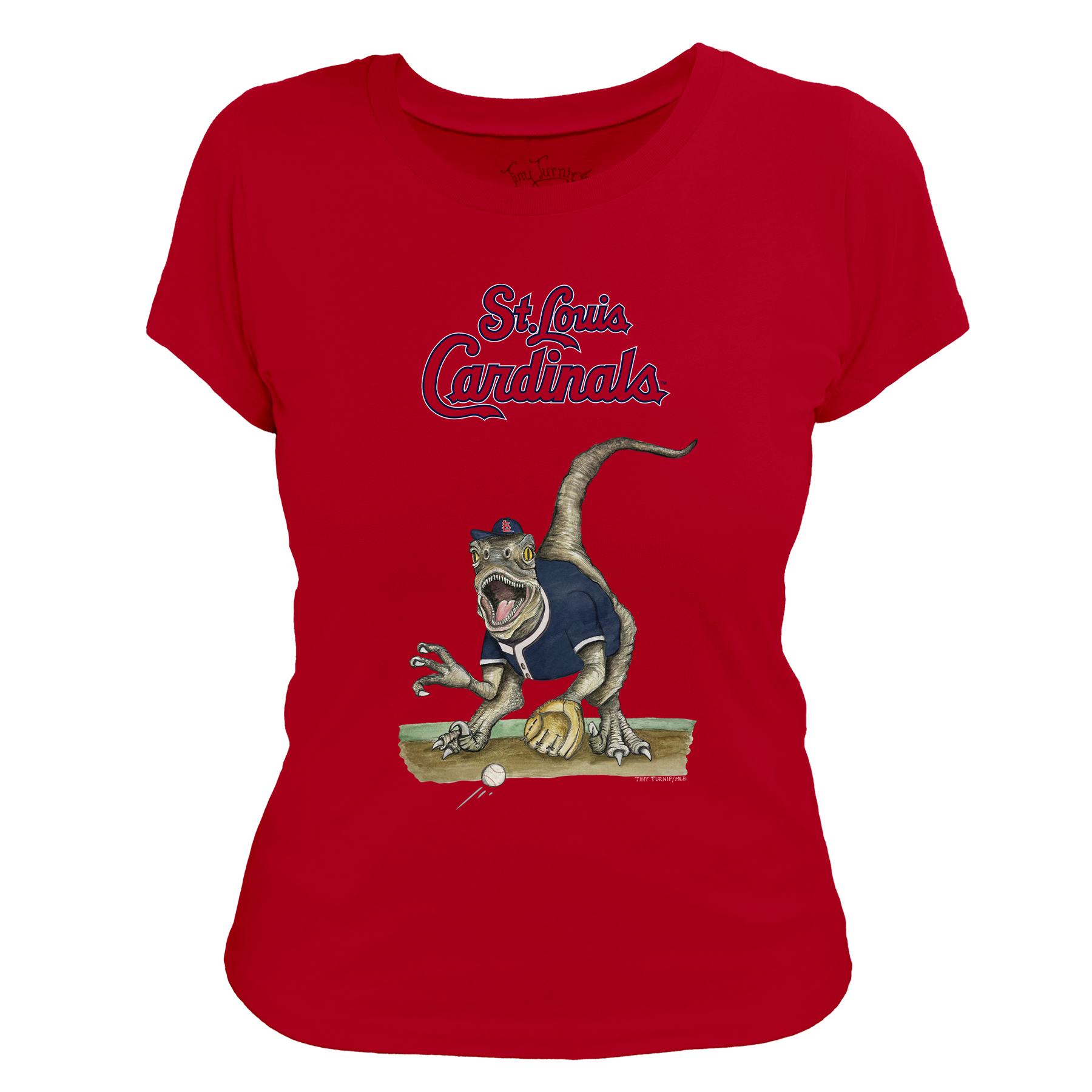 St. Louis Cardinals Velociraptor Tee Shirt