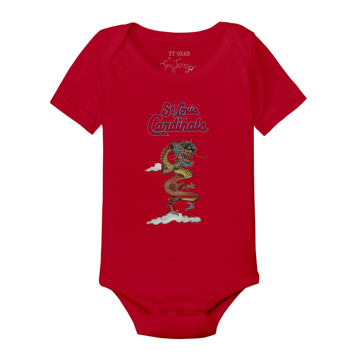 Lids St. Louis Cardinals Tiny Turnip Infant Teddy Boy Raglan 3/4 Sleeve T- Shirt - White/Red