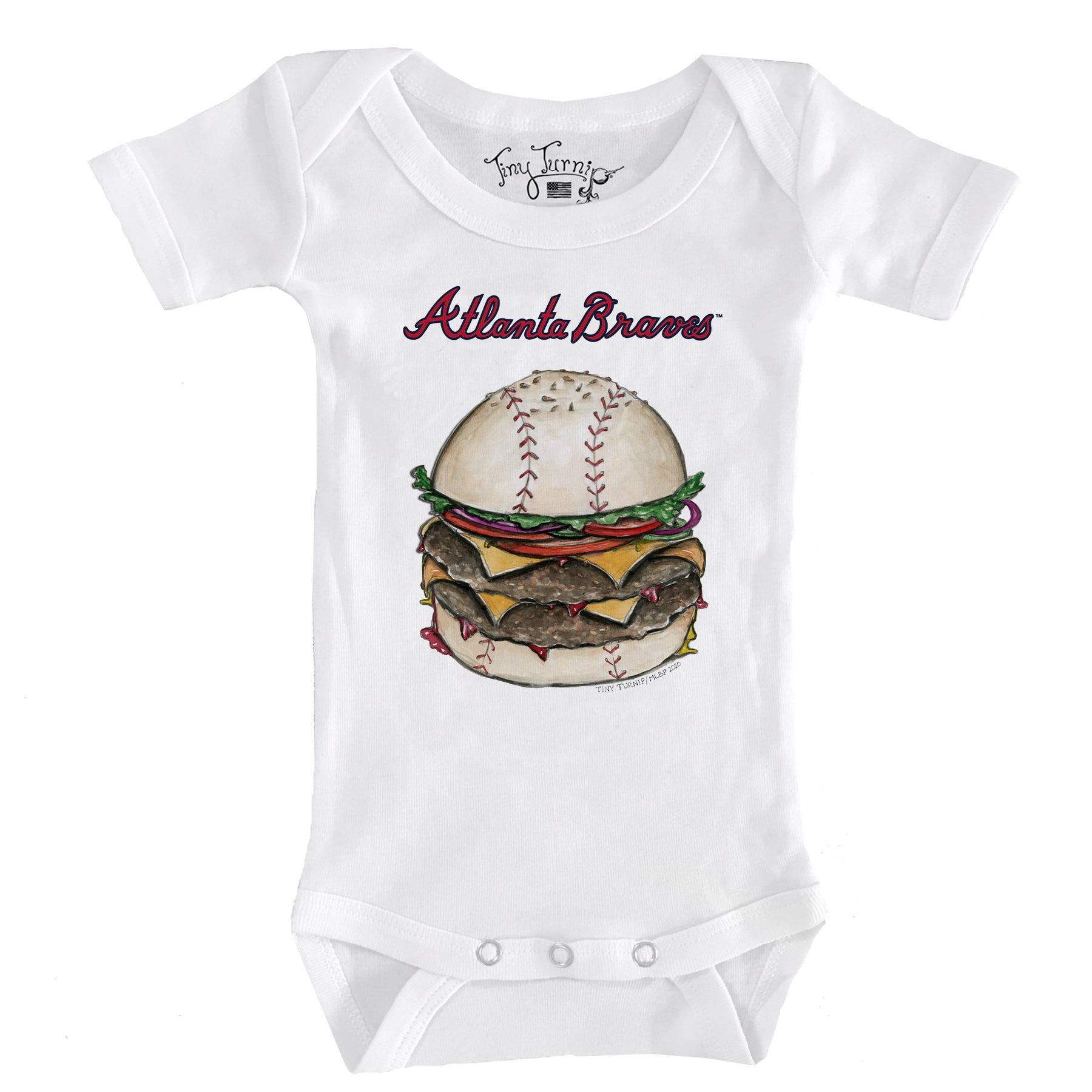 Atlanta Braves Burger Short Sleeve Snapper