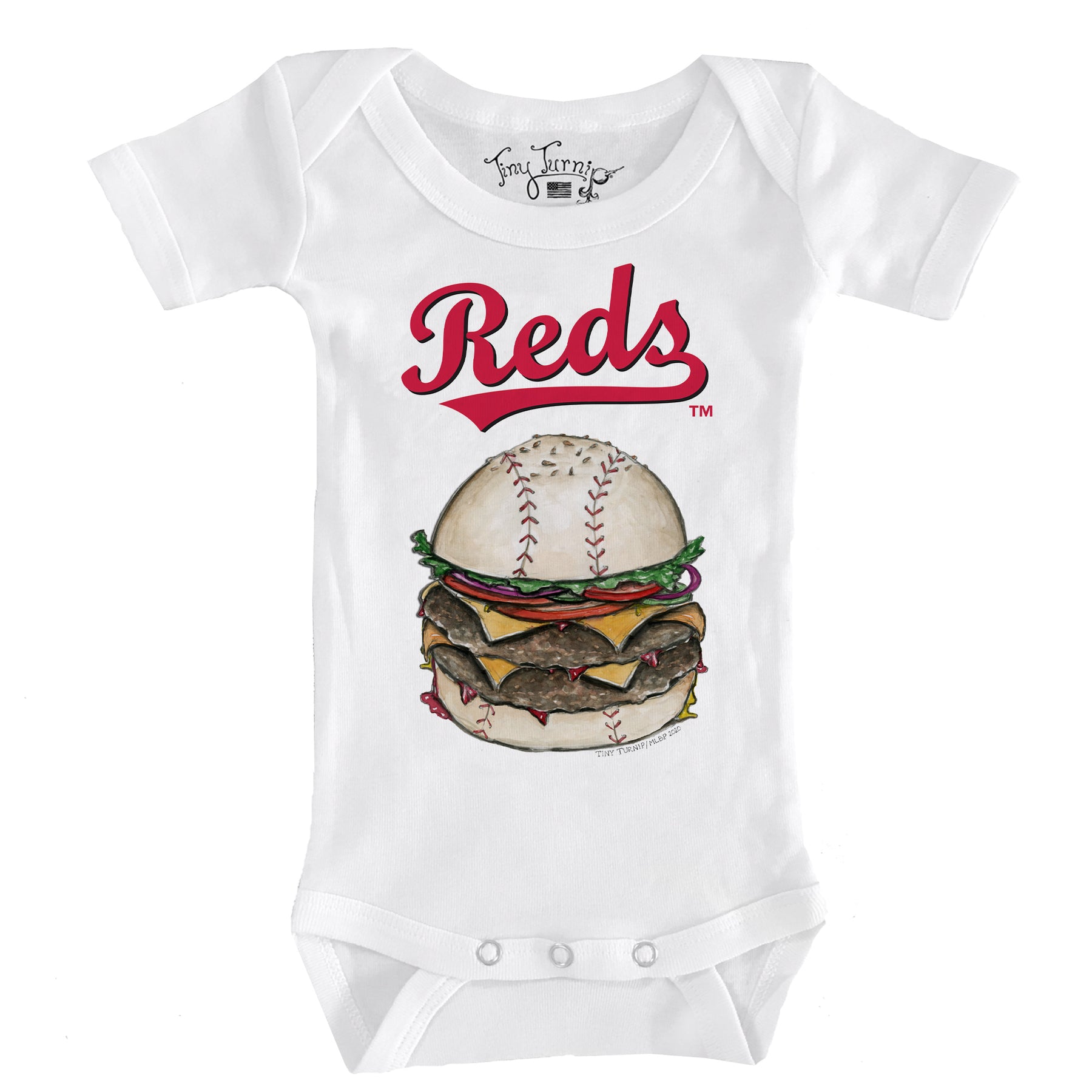 Cincinnati Reds Burger Short Sleeve Snapper