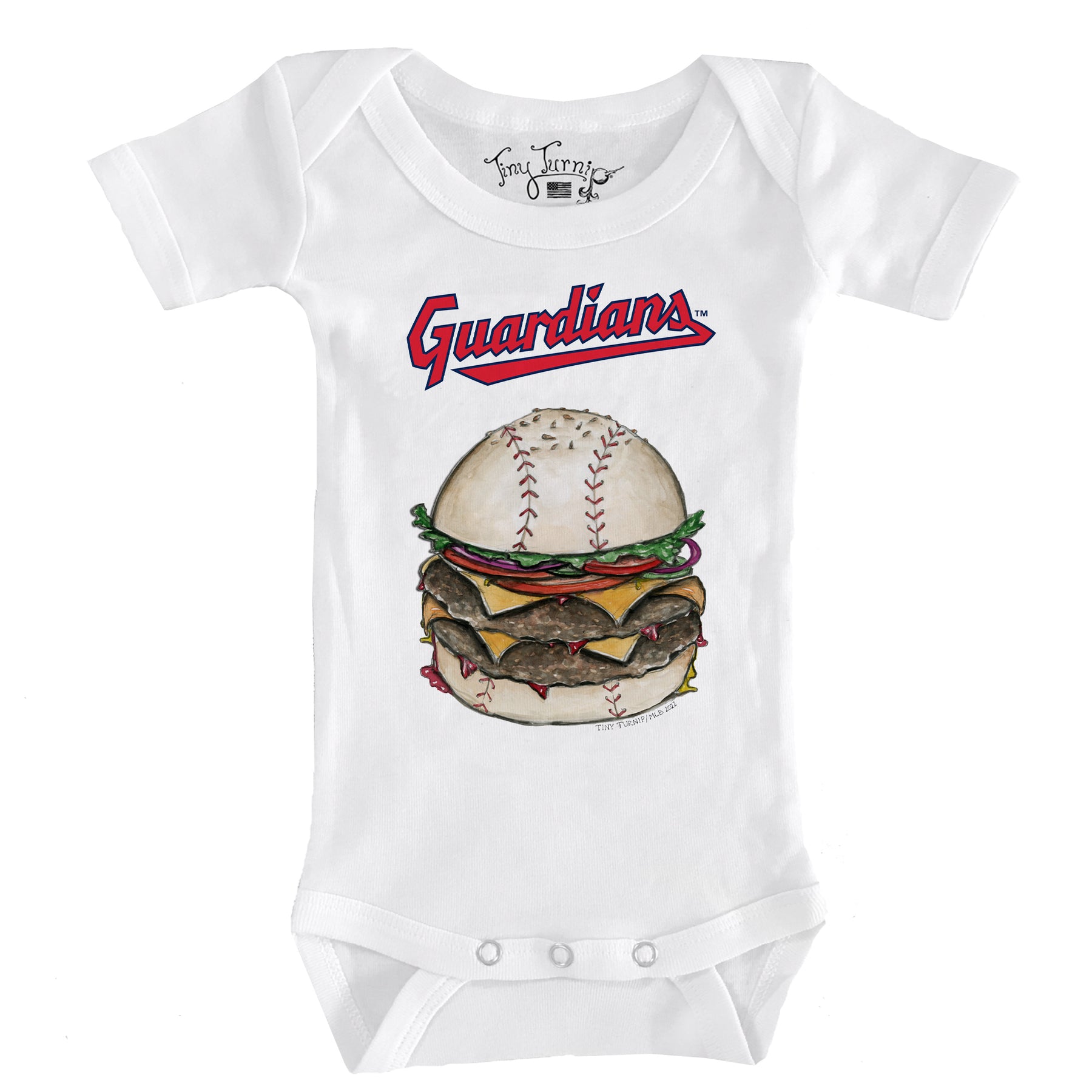 Cleveland Guardians Burger Short Sleeve Snapper