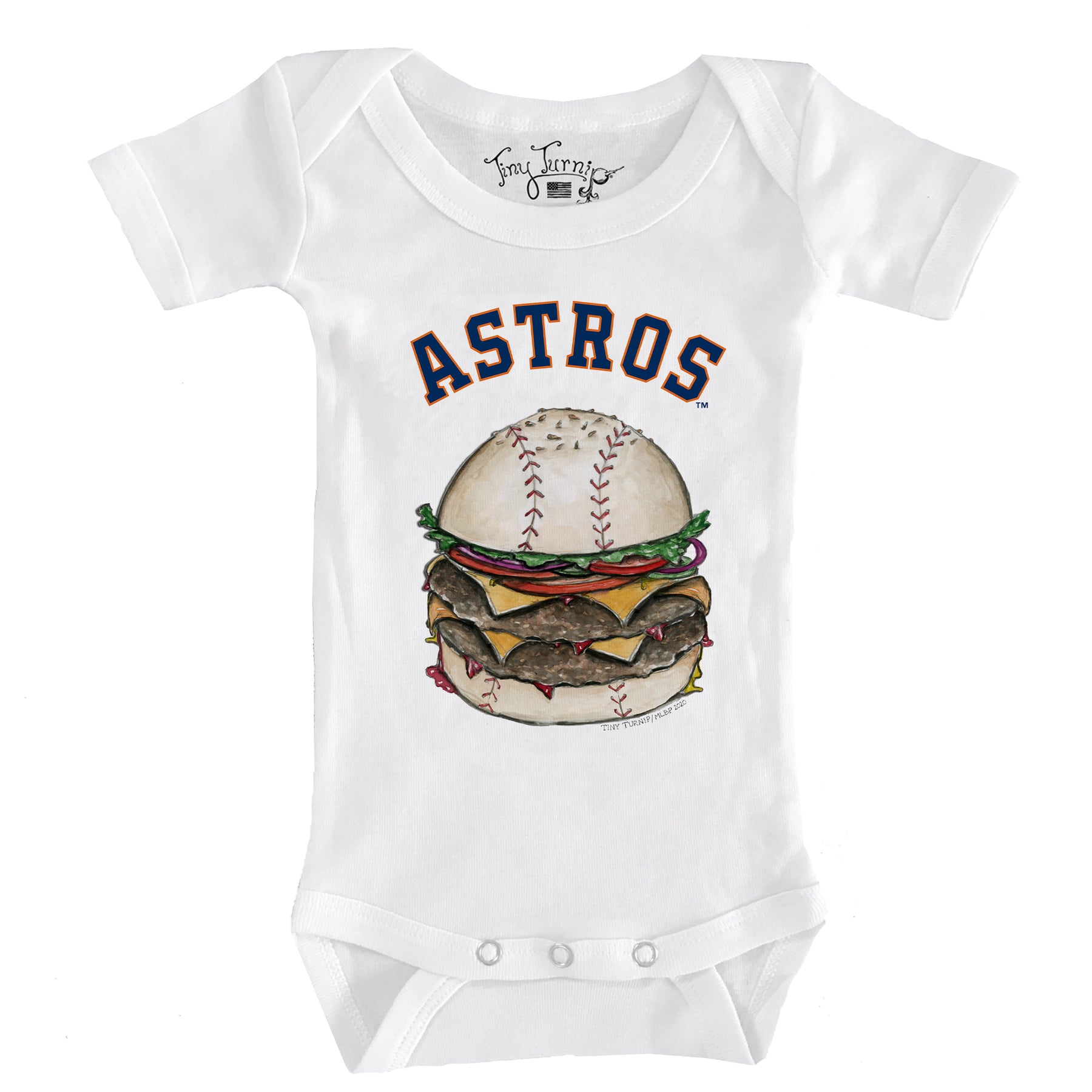 Houston Astros Burger Short Sleeve Snapper