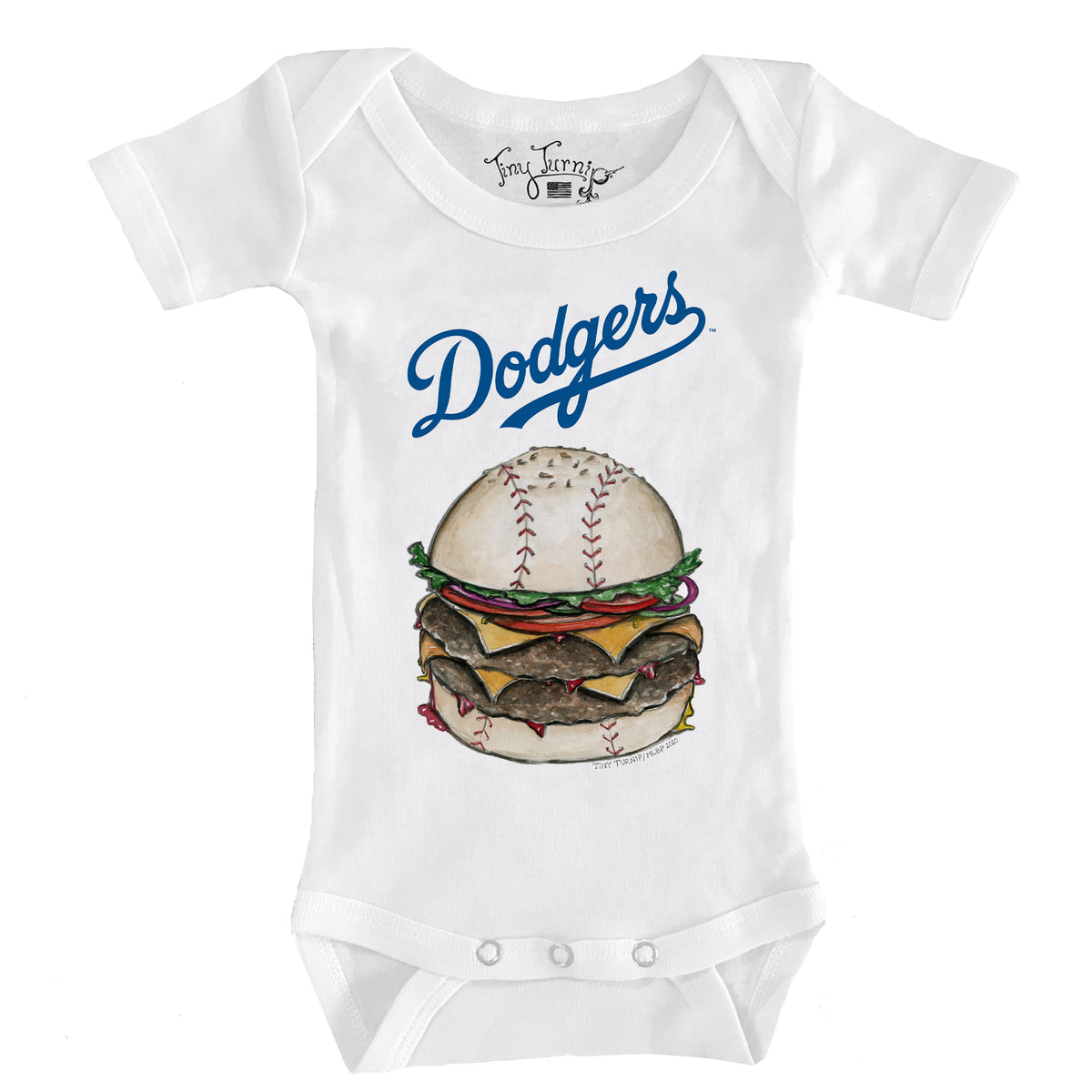 Los Angeles Dodgers Burger Short Sleeve Snapper