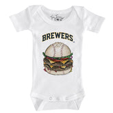Milwaukee Brewers Burger Short Sleeve Snapper - Tiny Turnip