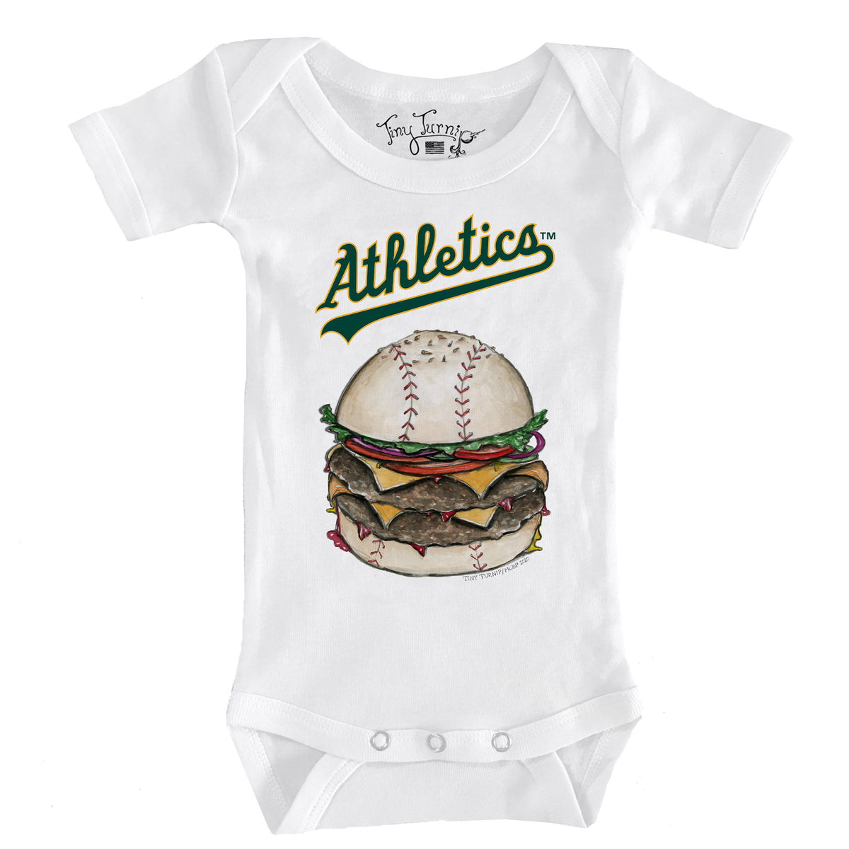 Oakland Athletics Burger Short Sleeve Snapper