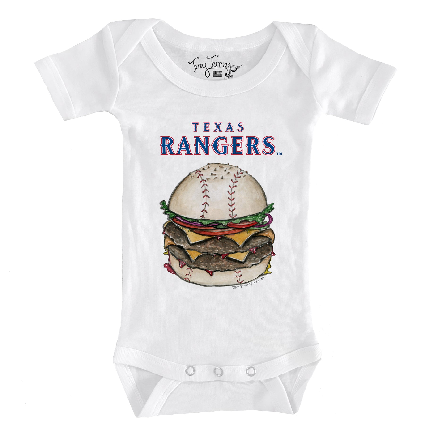 Texas Rangers Burger Short Sleeve Snapper