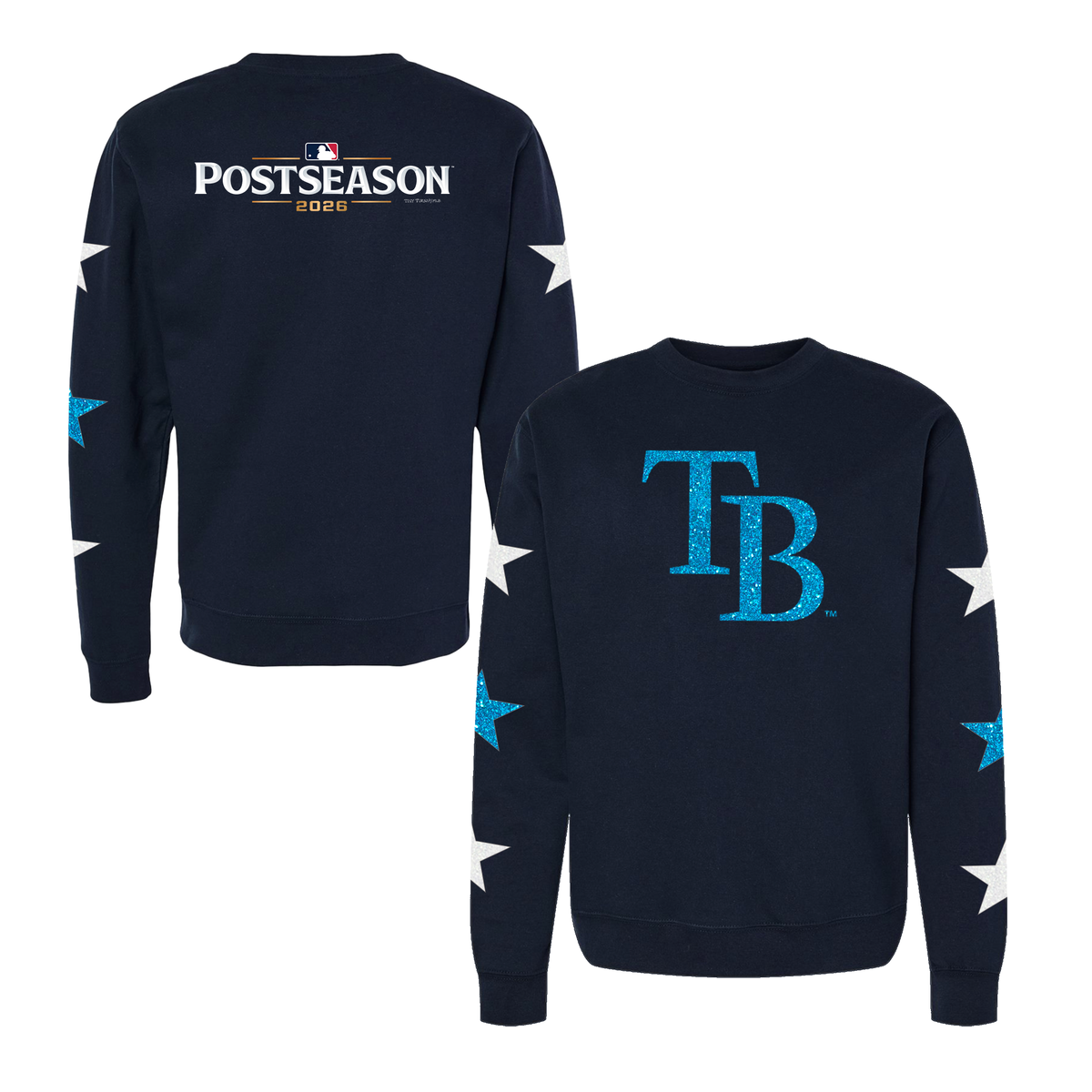 VIP Tampa Bay Rays Postseason '26 Adult Navy Crewneck - Tiny Turnip