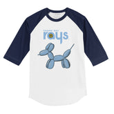 Tampa Bay Rays Balloon Dog 3/4 Navy Blue Sleeve Raglan